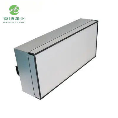 앰버 젤리화 된 철강 장판 6 인치 팬 필터 HEPA FFU 600 * 1200 * 285mm 크기